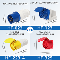 Connecteurs de Prises Électriques Industrielles HFE 3P 4P 5P IP44 IP67 110V 220V 380V 32A CEE IEC 60309