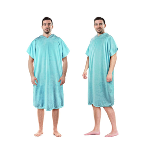 Chất Lượng Cao Bơi Bãi Biển Tay Áo Poncho Khăn Bông Áo Choàng Tắm Cho Người Lớn Lướt Sóng - Product Image 2