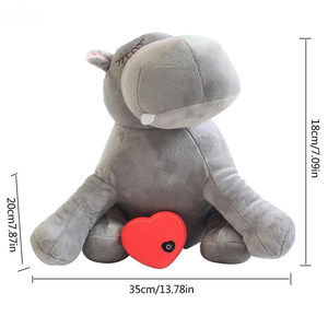 Giocattolo di Peluche per Cuccioli con Simulazione di Battito Cardiaco, Compagno Morbido per il Sonno e Interazione, Allevia l'Ansia da Separazione - Product Image 4