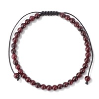 Bracelet pour femmes en cristal de 4 mm tissé à la main, grenat naturel, améthyste, citrine, bracelet en pierre naturelle avec ensemble de cartes
