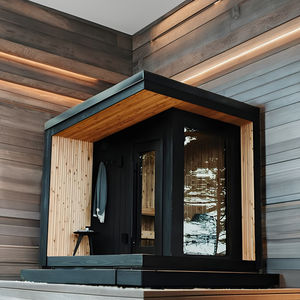 Modern Design Indoor Glazen Saunakamer 2-persoons Capaciteit Far Infrarood <span class=keywords><strong>Computer</strong></span> Bedieningspaneel Met Rode Ceder Grenen Villa 'S - Product Image 2