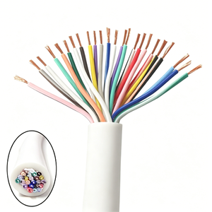 Câble de commande OEM 24 conducteurs 300V en cuivre nu isolé PVC, haute flexibilité, blindage tressé en feuille grise, pour extérieur - Product Image 2