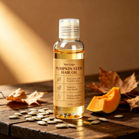 Minyak Kulit Kepala Biji Labu Private Label 60ml Serum Bernutrisi Cold Pressed untuk Akar Rambut yang Terlihat Lebih Tebal OEM Grosir Massal