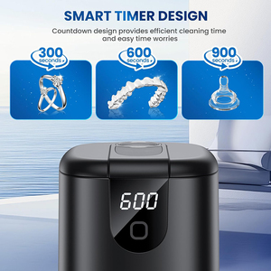 Machine de nettoyage ultrasonique multifonctionnelle pour prothèses dentaires et appareils orthodontiques, 45 kHz, 200 ml, avec 4 modes, vente en gros - Product Image 3