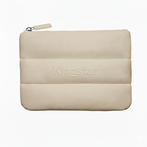 Customized Embossed Logo Bubble Puffy Large Water Resistant Neoprene Fashion Portable for Pouch Cosmetic <strong>Bag</strong> <strong>Makeup</strong> <strong>Bag</strong> - Product Image 4