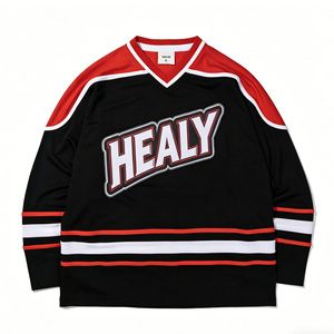 เสื้อฮอกกี้น้ำแข็ง Healy 26-27 สำหรับผู้ชาย คอวี แขนยาว ปักลาย โพลีเอสเตอร์ สำหรับผู้ใหญ่ ใส่ได้ทั้งชายและหญิง ชุดกีฬา - Product Image 1