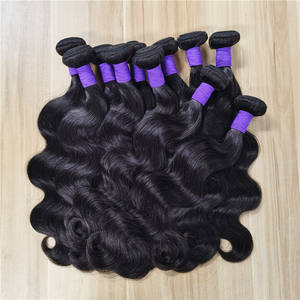 Vente en gros <span class=keywords><strong>de</strong></span> paquets <span class=keywords><strong>de</strong></span> cheveux brésiliens Remy <span class=keywords><strong>de</strong></span> 8 à 26 pouces, dégradé <span class=keywords><strong>de</strong></span> vague <span class=keywords><strong>de</strong></span> corps, Super double cheveux étirés simples, 100g, approvisionnement ponctuel 1 pièce - Product Image 1