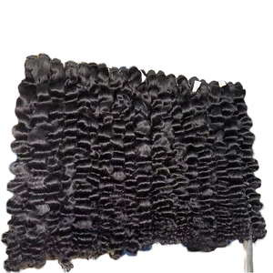 Perruque vietnamienne sans colle pour dentelle frontale prête à porter pour Pixie Curly avec extrémités de cheveux bruts indiens birmans à double tirage - Product Image 6