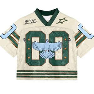 Custom Made American Football <b>Jersey</b> High Quality Sublimation Custom Team Crop Top <b>Short</b> Nylon/Spandex Quick Dry Anti-Bacterial - Product Image 3