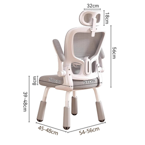 卸売ピンクハイバック学習椅子快適なモダン人間工学に基づいたメッシュオフィスチェア（学習用） - Product Image 6