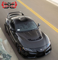 Pour Toyota GR Supra A90 A91 MK5 V Style Panneau de capot en fibre de carbone sèche de haute qualité, kit carrosserie direct usine, accessoires automobiles