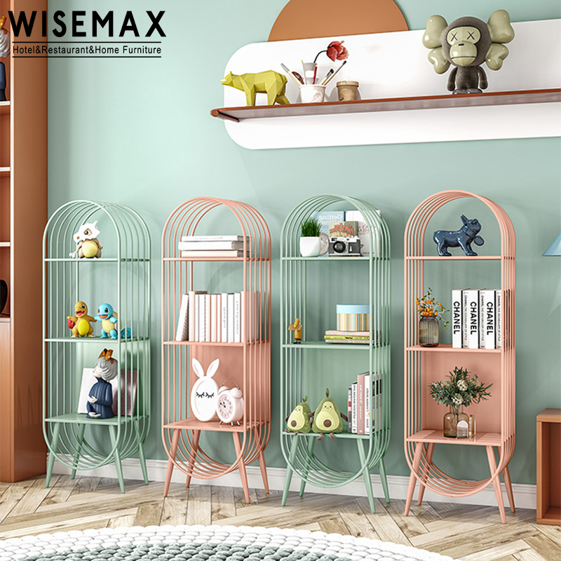 Мебель WISEMAX в скандинавском стиле, украшение для дома, современный белый металлический корпус, мебель для гостиной, консоль для хранения, книжный шкаф, витрина