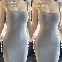 Vente flash : Culotte gainante pour femmes, style mi-taille, en nylon uni, effet fessier rebondi, confortable et soignée