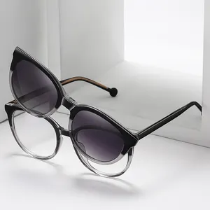 MS 81091 New 2024 Damen TR Brillen Mode Clip-On-Sonnenbrille polarisierte Passform Über magnetische Optik Brillenrahmen Versandagentur
