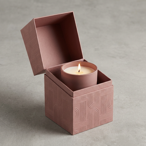Caja Rígida Amarilla Mostaza Reciclable Personalizada Moderna con Laminado Brillante para Regalos de Velas de Lujo, Diseño de Paisaje <span class=keywords><strong>Abstracto</strong></span> - Product Image 6