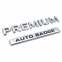 Emblème de voiture personnalisé en plastique ABS chromé 3D, logo OEM ODM, autocollant de badge automobile, accessoire de style extérieur résistant aux intempéries