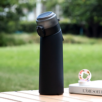 Botella de Agua de Plástico Transparente de 650 ml para Gimnasio y Actividades al Aire Libre, Libre de BPA, con Cápsulas de Sabor a Fruta, Éxito de Ventas