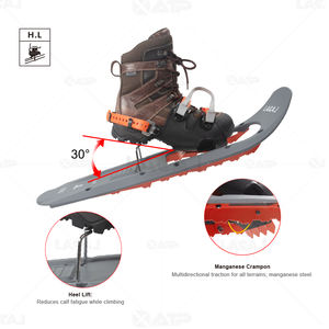 XATP Nouveauté <span class=keywords><strong>Raquettes</strong></span> à neige pour terrain montagneux et arctique, unisexe, pour l'hiver, avec cadre en plastique à fixation rapide et mousse EVA - Product Image 6