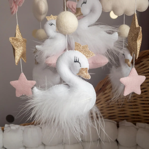 Boho letto personalizzato musicale principessa ragazza appeso <span class=keywords><strong>accessori</strong></span> regalo feltro animale vivaio bambino mobile <span class=keywords><strong>per</strong></span> culla - Product Image 3