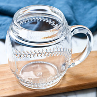 Bouteille d'eau avec logo personnalisé 500ml, verre, tasse de baseball, à faire soi-même, vente en gros