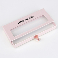 Boîte d'emballage de produit vide personnalisée Imprimez votre logo avec étiquetage privé Boîte d'emballage de luxe pour ongles à pression avec fenêtre transparente