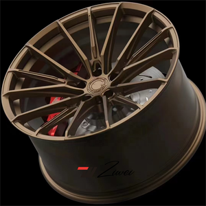 Ruedas de coche de pasajeros con acabado negro cóncavo forjado ZW 5X112 5X120 para BMW M3 M4 M5 <span class=keywords><strong>Mercedes</strong></span> <span class=keywords><strong>Amg</strong></span> Audi Rs 18 19 20 21 22 pulgadas llantas - Product Image 3