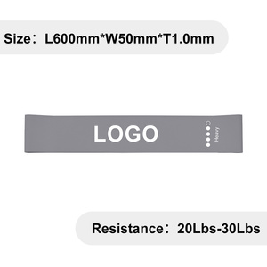 <b>Workout</b> Elastic <b>Bands</b> Set of 5, Resistance Exercise Loop <b>Bands</b> for Physical Therapy, Stretch & Home Fitness - Product Image 5