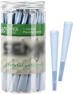 Custom Pre Rolled Cones King Size Wholesale Rolling Papers Slow Burning Cones Blue Rolling Paper