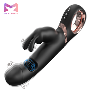 Vibratore Innovativo a Forma di Coniglio LIL Mermaid, Stimolatore Rotante del Punto G, Doppio Motore, Vibrazione Clitoridea, USB, Impermeabile IPX6, Rumore 9-50dB - Product Image 1