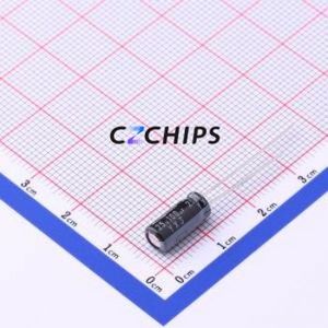 25YXJ100M5X11ตัวเก็บประจุอลูมิเนียมอิเล็กโทรไลติกผ่านรู D5xL11mm 100uF 20% 25V 250mA-100kHz - Product Image 1