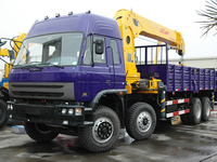 12 tonnes SQ12SK3Q grue hydraulique montée sur camion avec godet à saisir télécommande sans fil flèche d'articulation Options de flèche télescopique