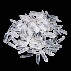 Baguette <span class=keywords><strong>de</strong></span> guérison à point <span class=keywords><strong>de</strong></span> cristal naturel monocristaux <span class=keywords><strong>de</strong></span> <span class=keywords><strong>quartz</strong></span> clair - Product Image 6