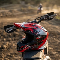 Casque de motocross pour adultes avec lunettes, gants et masque - Casque de moto tout-terrain et VTT DOT/FMVSS-218