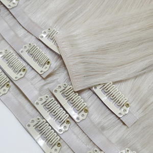 Extensions de <span class=keywords><strong>cheveux</strong></span> à clips invisibles, <span class=keywords><strong>cheveux</strong></span> humains vierges bruts, double trame, injection sans couture, cuticules alignées - Product Image 1