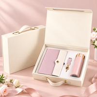 Coffret Cadeau Luxe Premium pour Femme – Carnet, Gobelet et Sac de Transport Personnalisables avec Logo – Cadeau d'Entreprise pour la Rentrée Scolaire et Noël