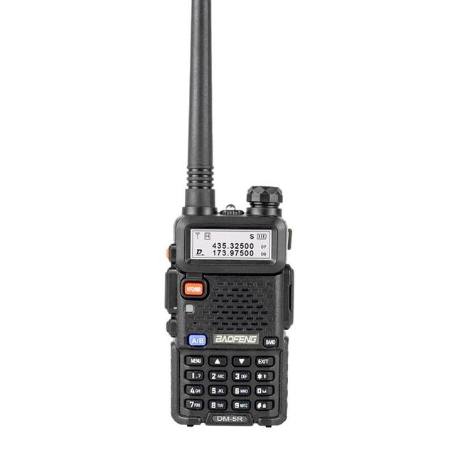 Baofeng Dm-5r Dm5r Plus Tier 1 Tier 2 Digital Walkie Talkie Dual Band Radio Repeater Vhf/uhf Black Outdoor 5W Dmr Two Way Radio