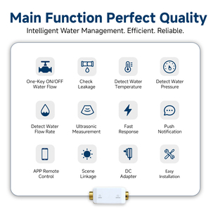 Système <span class=keywords><strong>de</strong></span> contrôle <span class=keywords><strong>de</strong></span> vanne d'eau intelligent WiFi pour la maison, commande par application mobile, minuterie, commande vocale (<span class=keywords><strong>Echo</strong></span>/Assistant Google) - Product Image 3