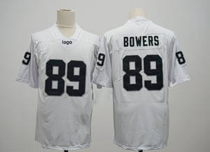 Günstig # 98 Crosby # 2 Jeanty # 89 Bowers Herren-Trikots der Las Vegas Raiders mit Stickerei - Product Image 5
