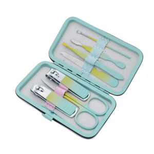 Ensemble de manucure vert dégradé 9 pièces ensemble de coupe-ongles outils de pédicure coupe-ongles Kit de soins personnels outils de beauté <span class=keywords><strong>sans</strong></span> sac à <span class=keywords><strong>fermeture</strong></span> éclair - Product Image 3