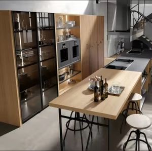 Gabinete de Cocina Modular Zofa con Encimera de Cuarzo de Diseño Moderno y Pequeño, con Isla de Almacenamiento y Grifo Mall - Product Image 4