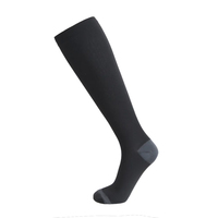 Chaussettes de compression athlétiques mi-hautes à points 3D, zones de pression ciblées, anti-fatigue, prévention des ampoules, couleurs personnalisées