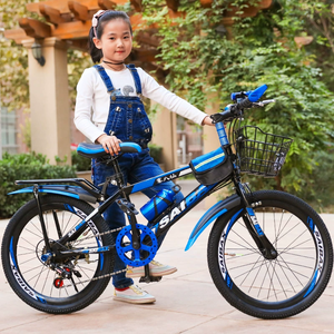 Vélo de montagne pour enfants 20/22/24 pouces en acier haute teneur en carbone, 6 vitesses, fourche en acier, frein à câble, roues d'apprentissage, pour garçons et filles - Product Image 1