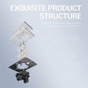 250V 16A EU điện khách sạn ổ cắm Đen PC Bảng điều chỉnh đôi Pháp 2P + t tường cắm ổ cắm với tiêu chuẩn nền tảng - Product Image 5