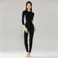 Combinaison de plongée intégrale à manches longues et jambes longues, protection solaire, coupe ajustée et conservatrice, pour surf, plongée et snorkeling