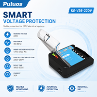 Protecteur de tension industriel Puluos KE-V36-220V avec temporisation réglable et courant de 30A
