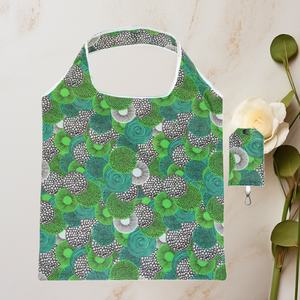 Polyester Letter Pattern Creative Eco-Friendly Foldable Tote Bag Medium Size <b>Supermarket</b> Shopping Bag Portable Large Storage - Product Image 4