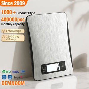 घरेलू बहु-कार्यात्मक भोजन स्टेनलेस स्टील 5 किलो इलेक्ट्रॉनिक रसोई पैमाने - Product Image 1