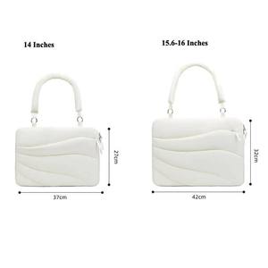 Nouveau Sac à Main Matelassé Léger et Moelleux avec Poignée, Sac Bandoulière Portable Rembourré pour Ordinateur Portable, Personnalisable avec Logo - Product Image 3