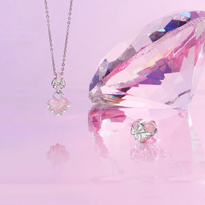 S925 स्टर्लिंग स्लाइवर गुलाबी लाल प्रेम हृदय उपहार महिलाओं के लिए आकर्षक आकर्षण मोती मोती मोती - Product Image 5