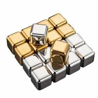 Glaçons en acier inoxydable 304, granulés de glace à congélation rapide, pour café, vin, whisky, accessoires de bar, créativité barman